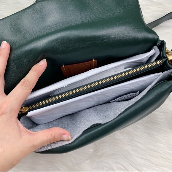 Coach Pillow Tabby Shoulder Bag 26 Amazon Green NEW - Picture 9 of 12